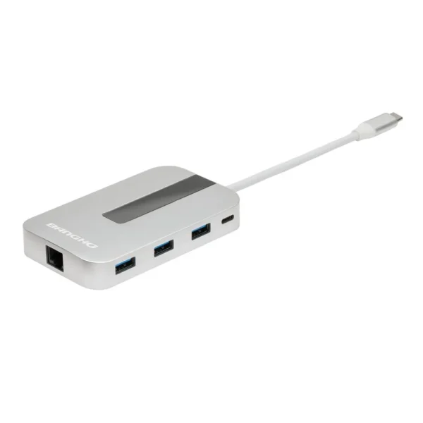 BGO MIX DP-01 SILVER - Port Replicator Premium para Potenciar Tu Estación de Trabajo