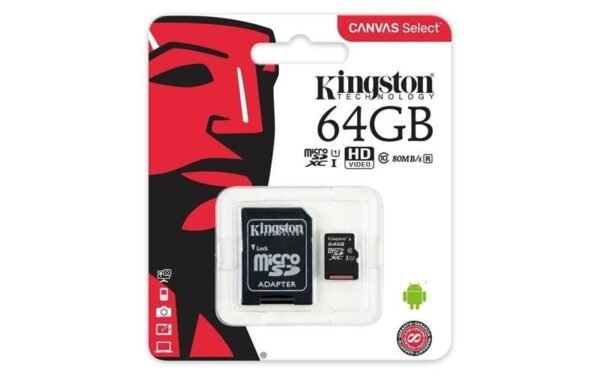 🚀 MEM Micro SD 64GB Kingston: Almacenamiento Seguro y Veloz para tu Dispositivo 🚀