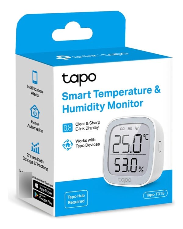Sensor TP-Link Tapo T315 de Temperatura y Humedad - Control Inteligente para tu Hogar
